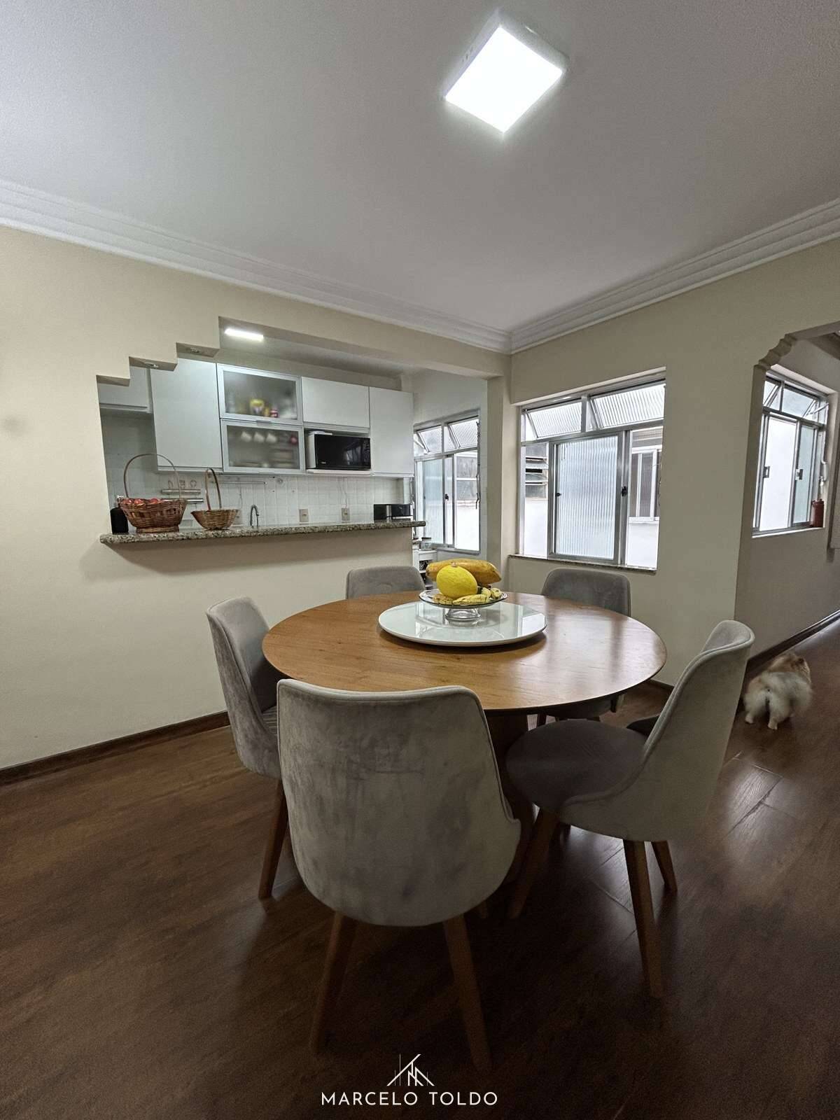 Sala de jantar - Apartamento à venda, no Edifício Rafael Zacarias em Juiz de Fora, Alto dos Passos, com 3 quartos, 90m²