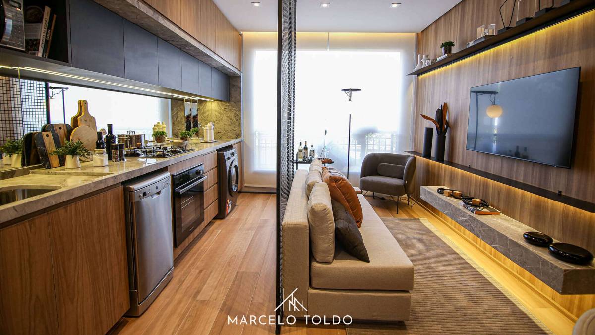 Blue Home Resort Jockey, 1 dormitório com living ampliado no Butantã - Marcelo Toldo Imóveis
